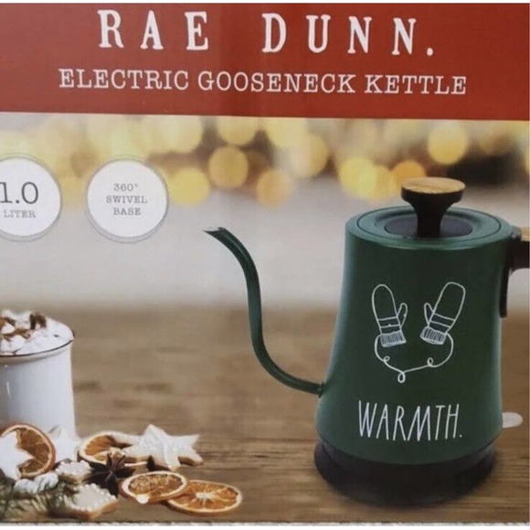 Rae Dunn Kitchen New Rae Dunn Tea Kettle Green Holiday Warmth